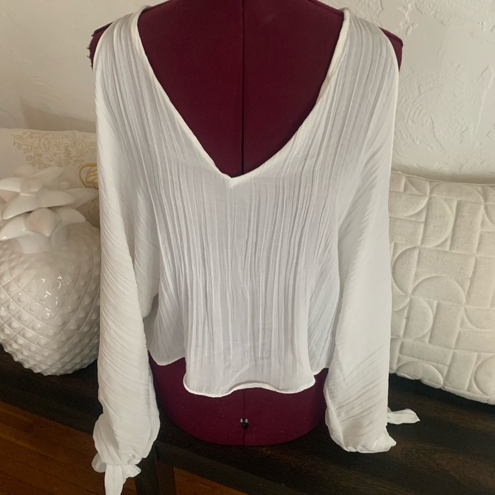 Zara open sleeve blouse